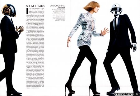 Daft Punk - Fashion scans remastered - Karlie Kloss vogue usa