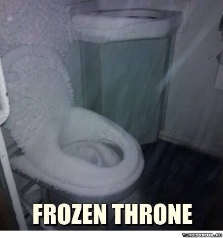 Frozen throne - Замерший унитаз
