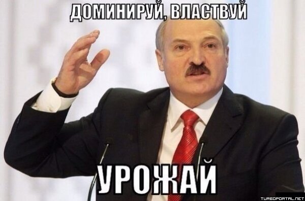 Доминируй, властвуй, урожай - Лукашенко