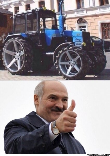 Лукашенко поставил литьё на трактор