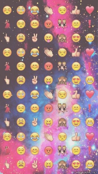 Фон космос emoji (эмоджи) для whatsapp